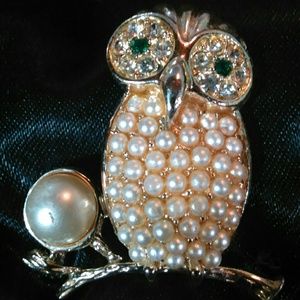 Sarah Coventry owl brooch